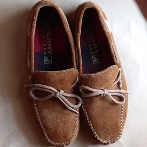 Sperry R&R Moc Tan Suede shoes